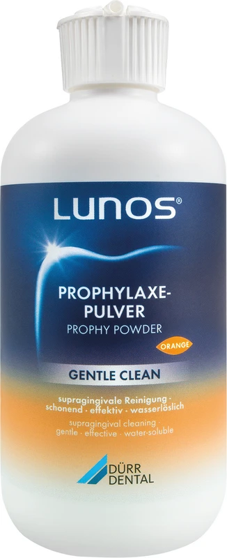 LUNOS® PROPHYLAXEPULVER GENTLE CLEAN  Packung  4 x 180 g Orange