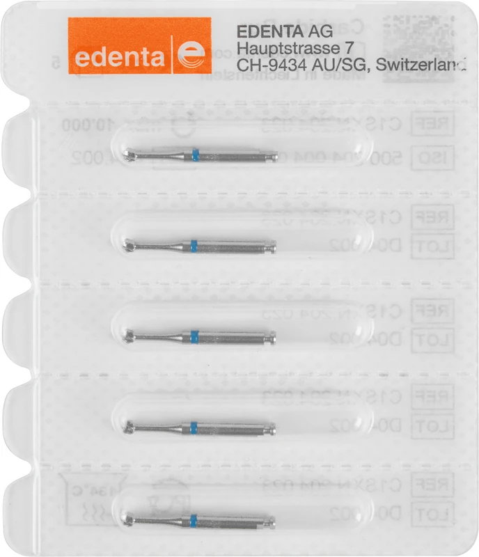 HM-Bohrer C1SXN  Packung  5 Stück Kreuzverzahnung blau, RA, Figur 004 ISO 023