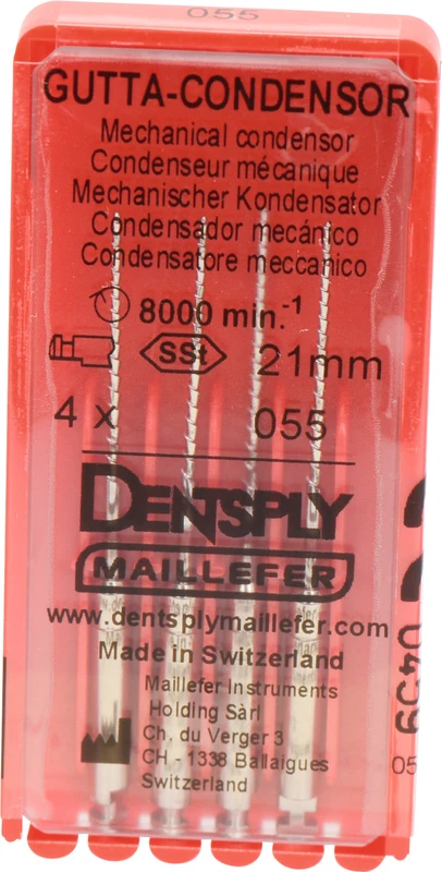 Gutta-Condensor  Packung  4 Stück 21 mm, ISO 055