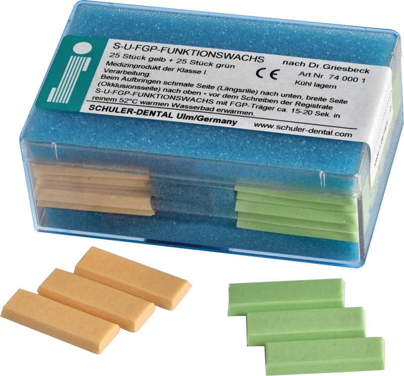 S-U-FGP-FUNKTIONSWACHS CE  Packung  50 Stück ( 25 x gelb, 25 x grün)