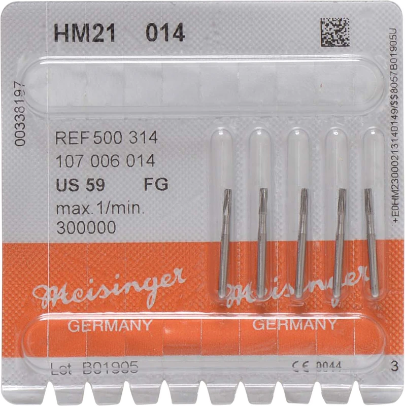 HM-Bohrer 21  Packung  5 Stück FG, Figur 107, 4,5 mm, ISO 014