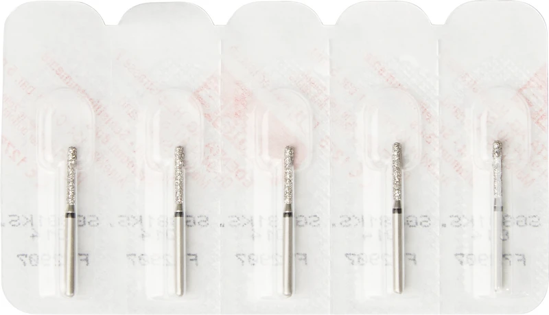 Diamanten 881KS  Packung  5 Stück schwarz supergrob, FG, Figur 146 Zylinder KS, 8 mm, ISO 014