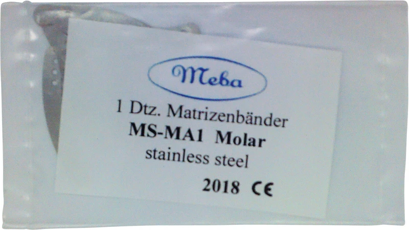 Matrizenbänder  Packung  12 Stück Nr. 1