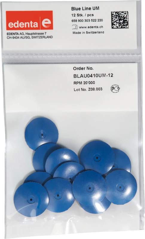 Blue Line  Packung  12 Stück unmontiert, blau, Figur 303, 3 mm, ISO 220