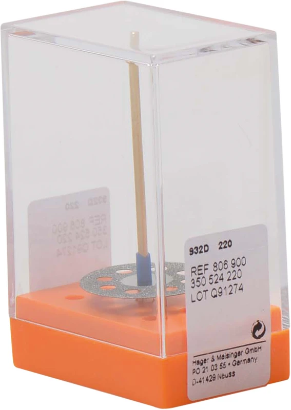 Diamantscheiben 932D  Stück  unmontiert, blau mittel, Figur 350, 0,3 mm, ISO 220