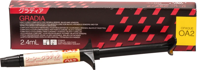GC GRADIA®  Spritze  2,4 ml Paste opaker OA 2
