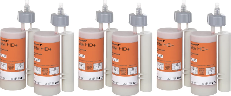 Elite HD+ Maxi Tray Material   Packung  6 x 380 ml Kartusche, orange, schnellabbindend