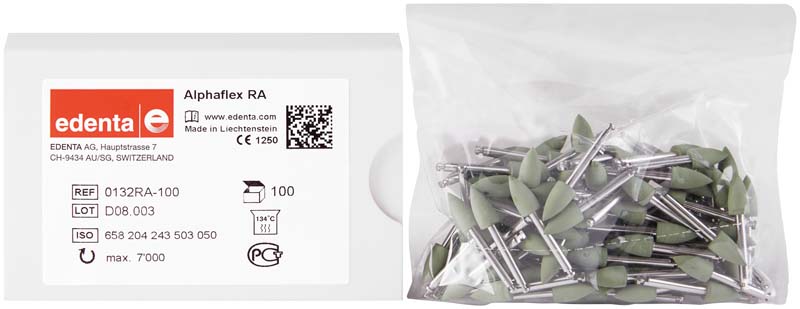 Alphaflex  Packung  100 Stück grün, RA, Figur 243, 6 mm, ISO 050