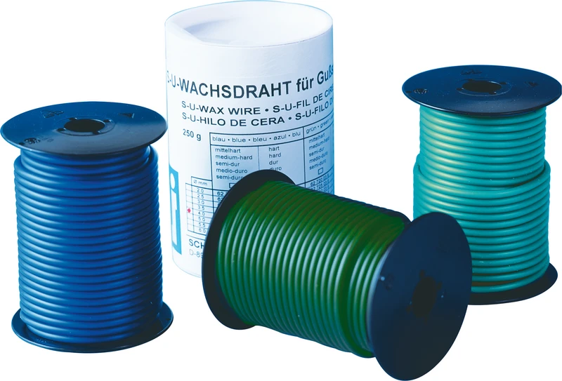 S-U-WACHSDRAHT  Rolle  250 g blau, Ø 4,5 mm, hart