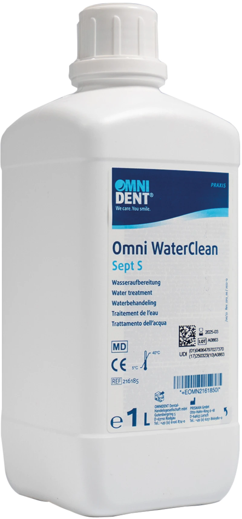 Omni WaterClean Sept S  Flasche  1 Liter Wasseraufbereitung