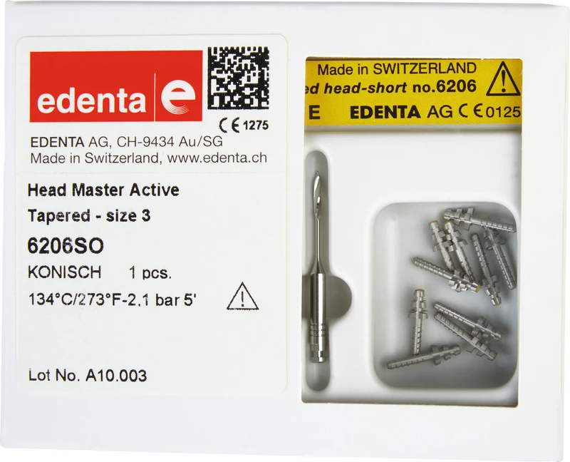 HeadMaster konisch, Aktiv  Sortiment  Gr. 3, kurz