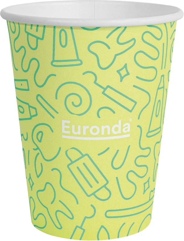 Monoart® Mundspülbecher Hartpapier  Karton  1.000 Stück Graffiti cedro, 180 ml