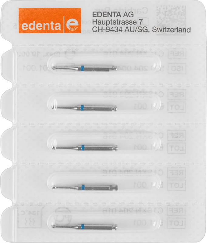 HM-Bohrer C1SXN  Packung  5 Stück Kreuzverzahnung blau, RA, Figur 004 ISO 016