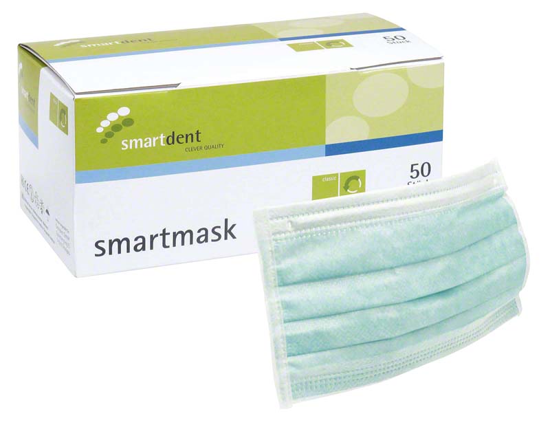 smartmask Mundschutz  Packung  50 Stück grün