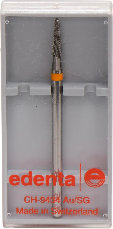 HM-Fräser Schliff 27  Stück  Titanverzahnung, orange fein, HP, Figur 198, 8 mm, ISO 023