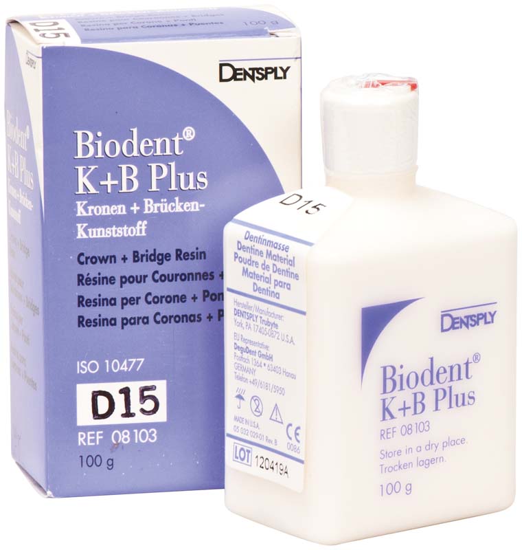 Biodent® K+B Plus Massen  Flasche  100 g Pulver dentin 15