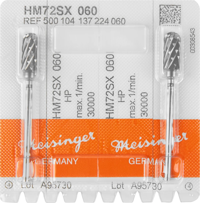 HM-Fräser SX  Packung  2 Stück kreuzverzahnt, schwarz supergrob, HP, Figur 137, 13,7 mm, ISO 060