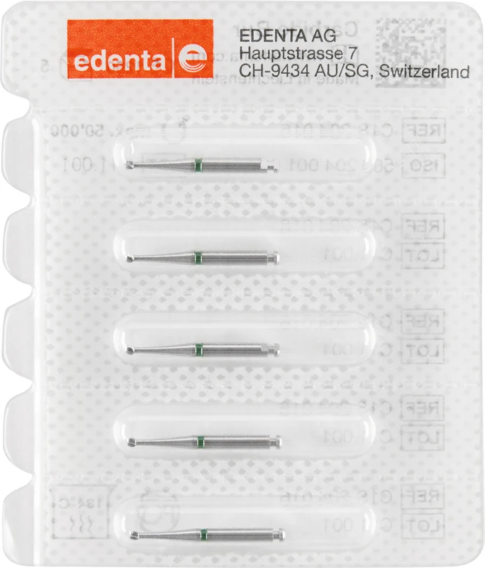 HM-Bohrer C1S  Packung  5 Stück grün, RA, Figur 001, ISO 016