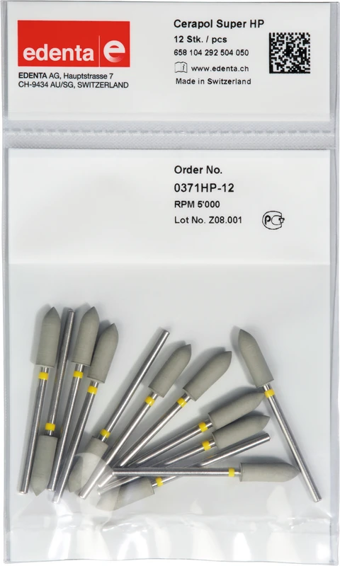 Cerapol Super  Packung  12 Stück grau, HP, Figur 292, 16 mm, ISO 050