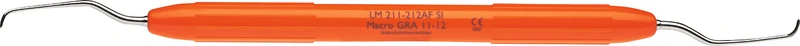 LM Macro Gracey   Stück  Figur 11\12, mesial, für Posterior, orange, LM-ErgoNorm Griff