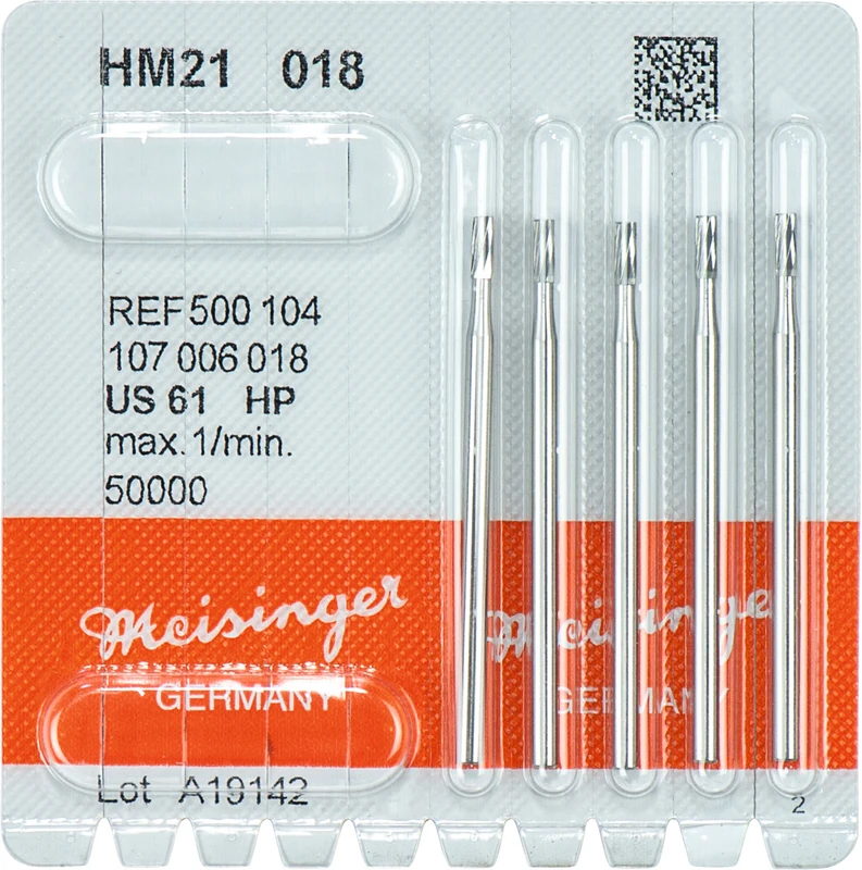 HM-Bohrer 21  Packung  5 Stück HP, Figur 107, 4,9 mm, ISO 018