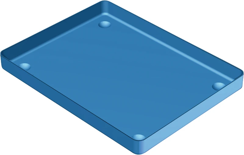 ALUMINIUM TRAY  Stück  Tray blau 18 x 14 cm