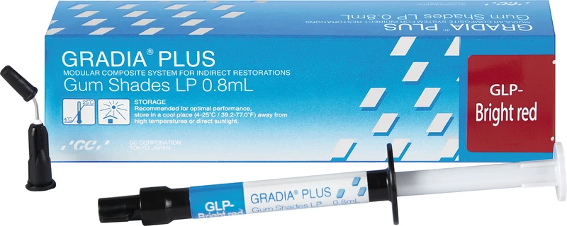 GC GRADIA® PLUS  Spritze  0,8 ml Paste Lustre Paint LP-hellrot
