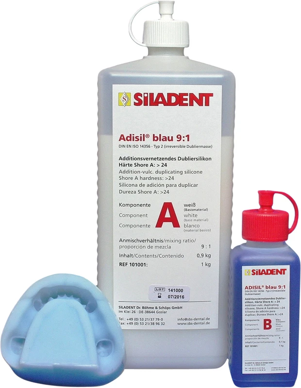 Adisil® blau  Packung  0,9 kg Flasche A, 0,1 kg Flasche B