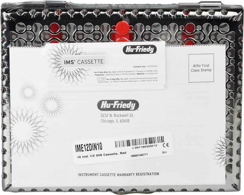 IMS Infinity Kassetten  Stück  1\2 DIN für 10 Instrumente rot