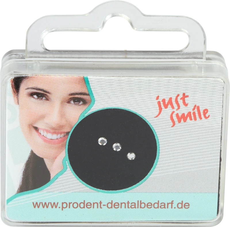 prodental Diamonds  Packung  3 Stück Kreis, weiß, Ø 1,8 mm, Brillantschliff