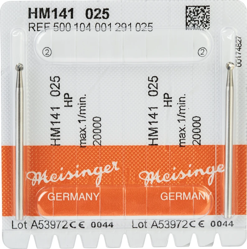 Chirurgie Fräser HM 141  Packung  2 Stück HP, Figur 001, ISO 025