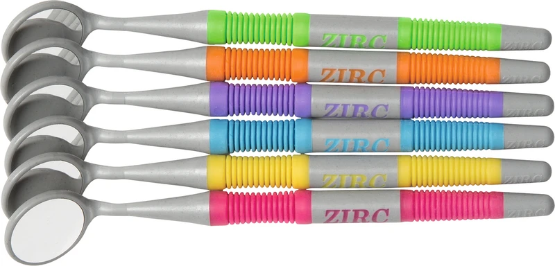 Crystal HD Mundspiegel Soft Grip  Packung  12 Stück sortiert leuchtend, Größe 4, Ø 22 mm