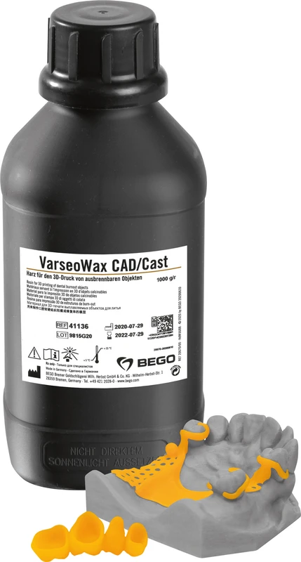 VarseoWax CAD\Cast  Packung  1 kg 405 nm, yellow