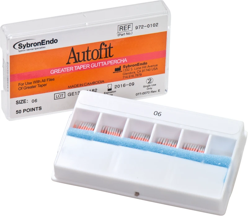 Autofit Guttapercha  Packung  50 Stück Taper.06