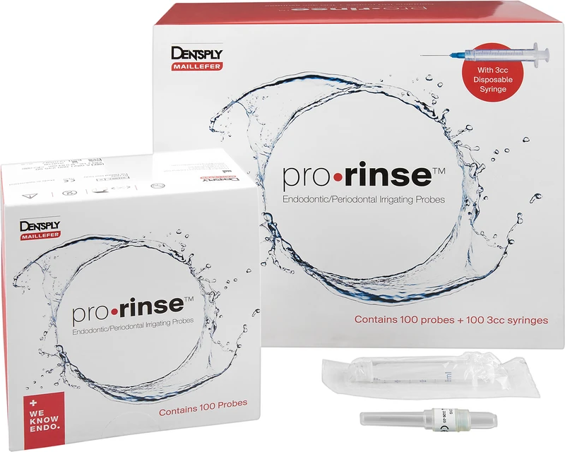 pro.rinse  Box  100 Stück hellblau, Ø 0,63 mm, 23GA, 100 Spritzen