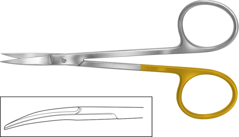 Zahnfleischscheren Spezial  Stück  HSB 0141-11, 115 mm, gebogen, große Griffringe