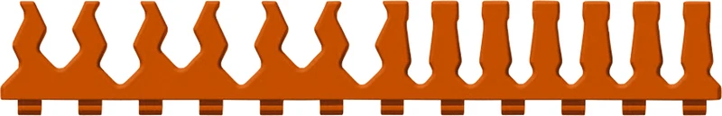 Silikonsteg für MELAstore® Tray   Packung  2 Stück für Tray Opthalmologie\100\50\33, orange