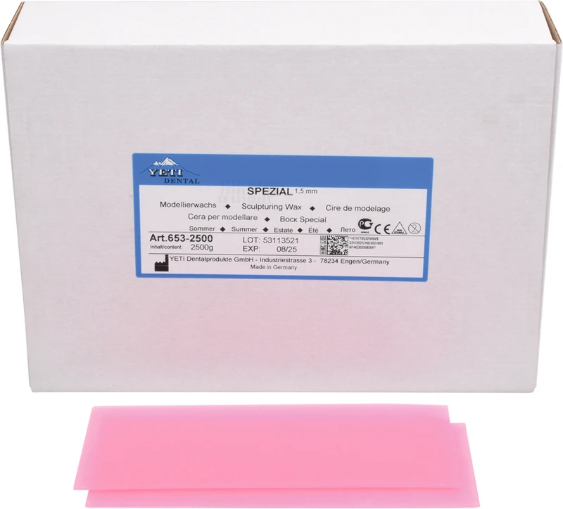 Modellierwachs SPEZIAL  Packung  2500 g Sommer, Stärke 1,5mm