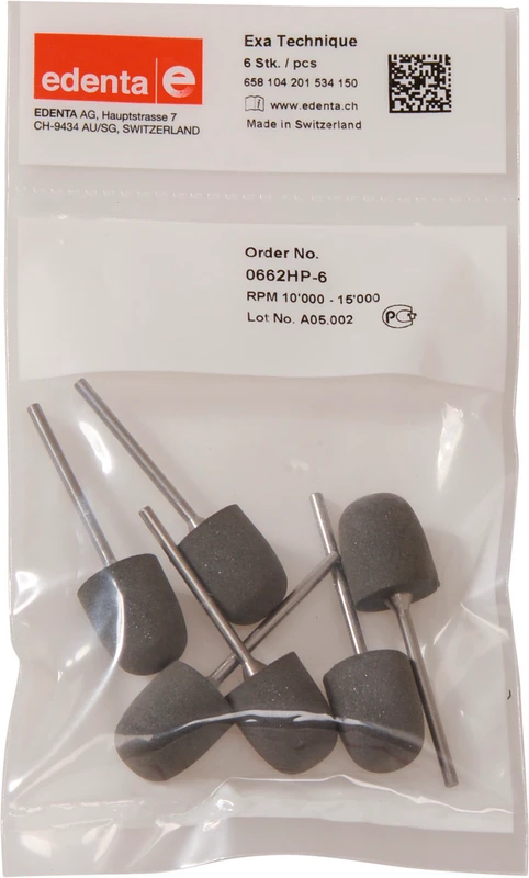 Exa Technique  Packung  6 Stück grau mittel, HP, Figur 201, 18 mm, ISO 150