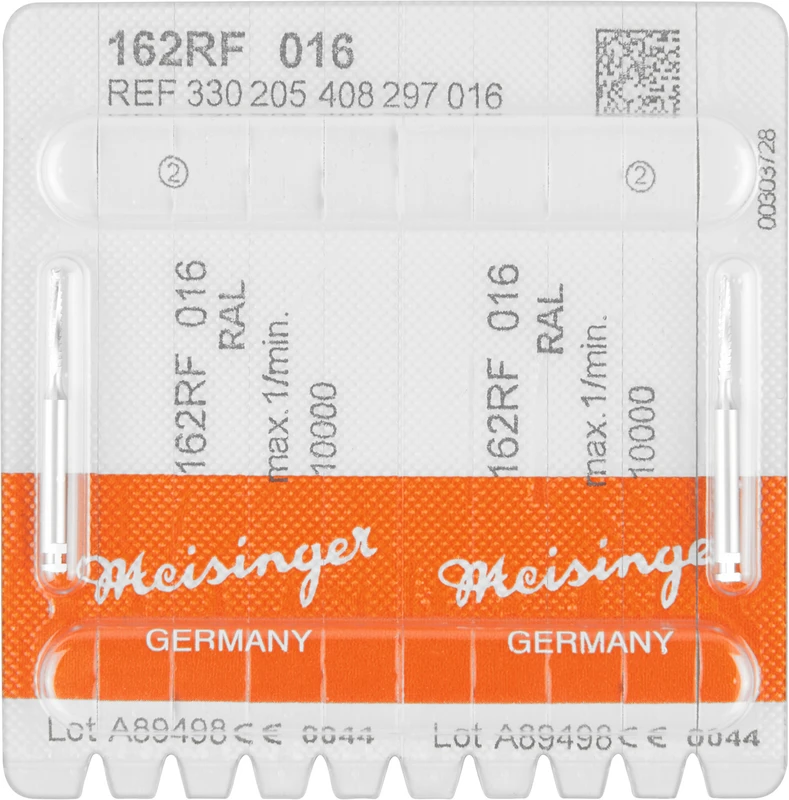 Chirurgie Fräser 162  Packung  2 Stück rostfreier Stahl, RAL, Figur 408, 9 mm, ISO 016