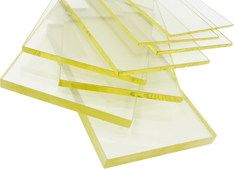 Bleiglas  Stück  Pb 1,5, Länge 400 mm x Breite 300 mm