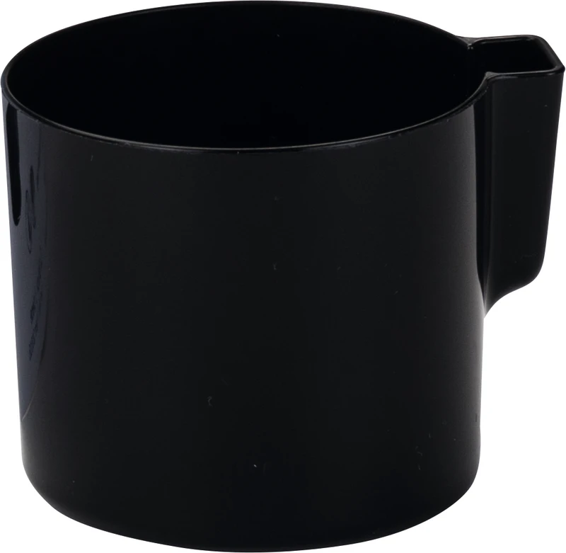 Zahnputzbecher   Stück  schwarz, ohne Motiv