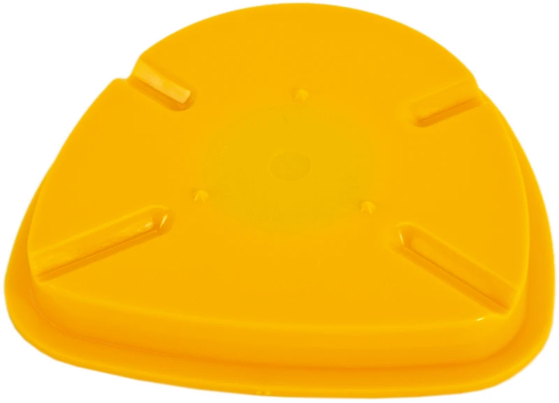 Formplatte  Stück  gelb, kleinster Sockelformer, Ø 70 mm