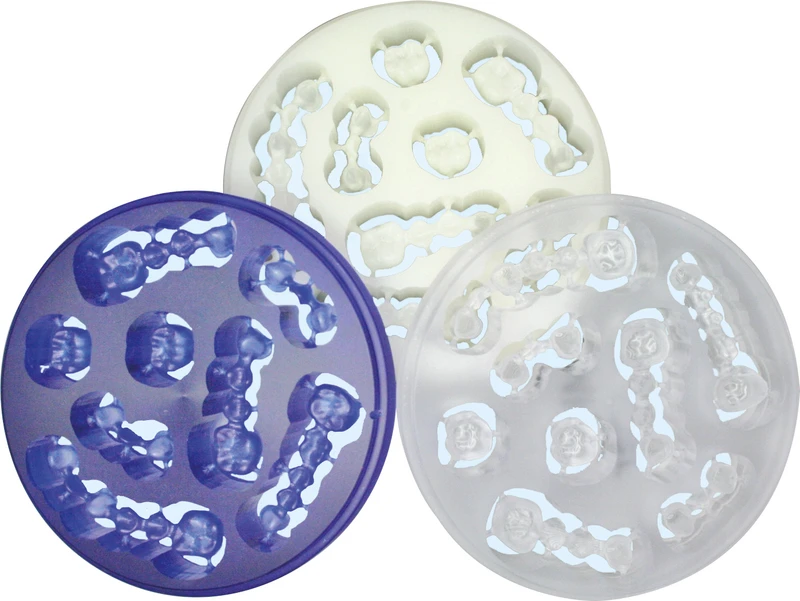 PMMA BioStar  Stück  Ø 98,5 mm, H 14 mm, elfenbein