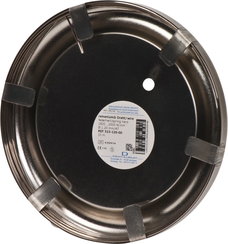 remanium® Draht  Laborrolle  rund, federhart, Ø 1,20 mm