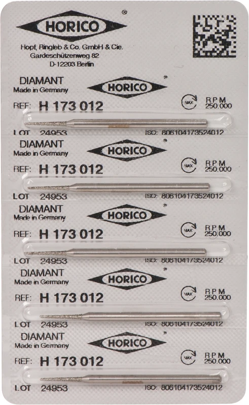 Diamantschleifer H 173   Packung  5 Stück HP, Figur 173, 10 mm, ISO 012