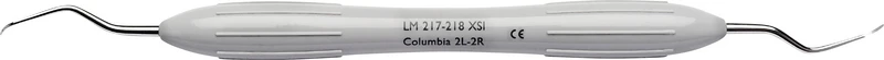 LM Universalkürette Columbia   Stück  Figur 2L\2R, für Frontzähne\Prämolaren, grau, LM-ErgoMax Griff