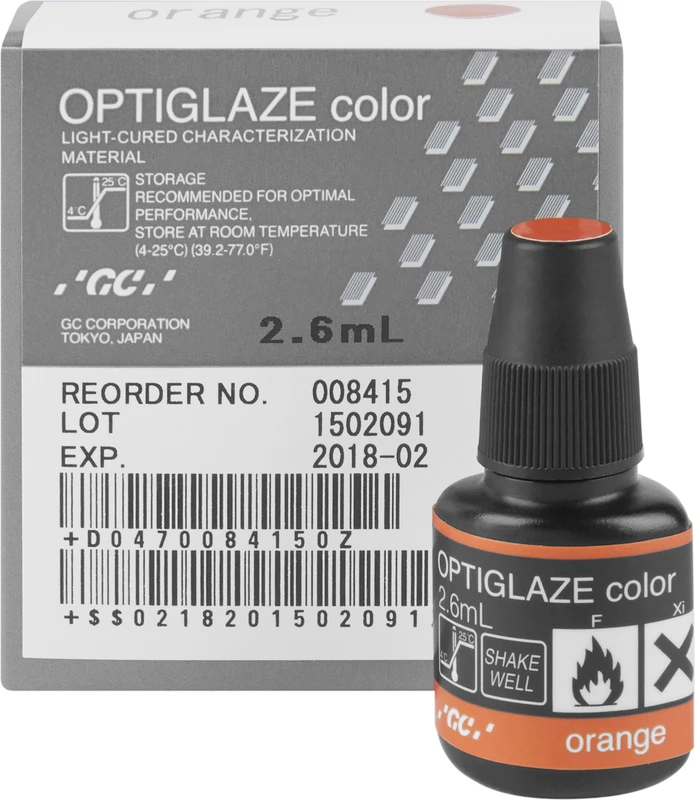 GC OPTIGLAZE® color  Flasche  2,6 ml orange