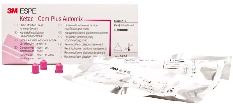 Ketac Cem Plus  Value Pack  3 x 8,5 g Automix Spritze, 36 Mischkanülen