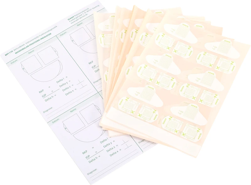 Registrieretiketten und Befundblock für MPI  Packung  15 Blatt Etiketten, 1 Block DIN A5, 25 Blatt